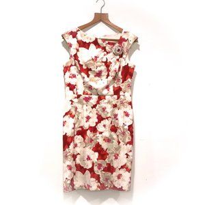 Designer cut-out label dress w/ lovely flower 🌺